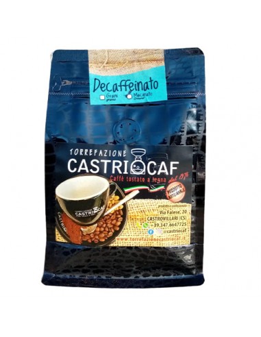 Café en grains décaféiné 250 gr Castriocaf