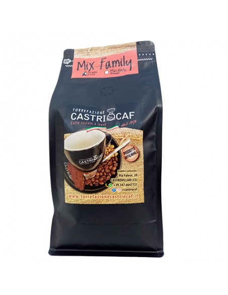 Kaffeebohnenmischung Familie 1 kg Castriocaf