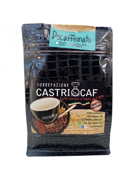 Caffè Macinato Decaffeinato 250 gr Castriocaf