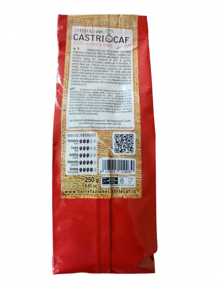 Mélange de grains de café famille 250 gr Castriocaf