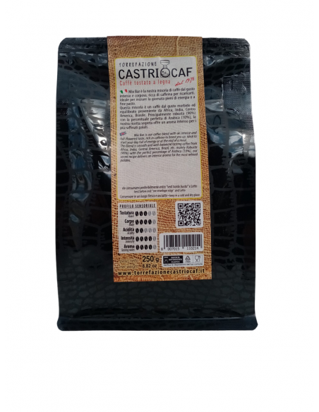 Barre de mélange de grains de café 250 gr Castriocaf