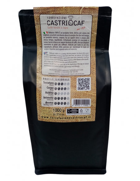 Caffè Macinato Robusta 1 kg Castriocaf