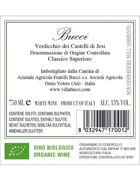 Bucci Classico Superiore 75 cl Villa Bucci