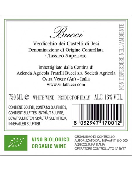 Bucci Classico Superiore DOC Bio 75 cl Villa Bucci