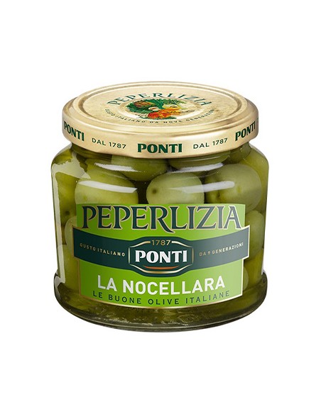 Aceitunas La Nocellara Peperlizia 350 gr Ponti