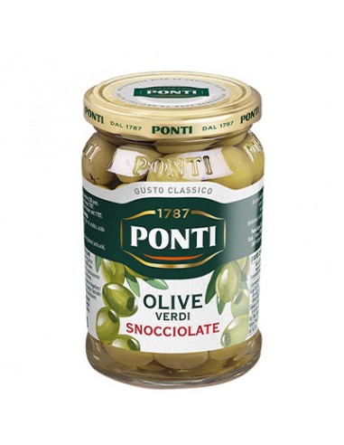 Olives vertes dénoyautées 290 gr Ponti