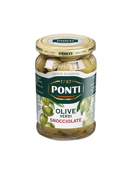 Olives vertes dénoyautées 290 gr Ponti