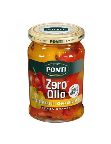 Peperoni Grigliati Zero Olio 300 gr Ponti