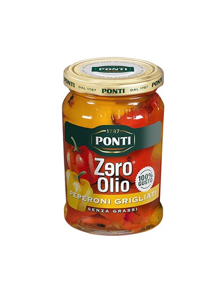 Peperoni Grigliati Zero Olio 300 gr Ponti