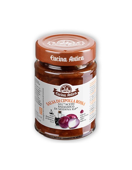 Red Onion Sauce with Balsamic Vinegar 190 gr Cucina Antica