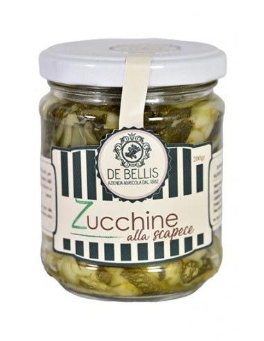 Scapece style courgettes 180 gr De Bellis