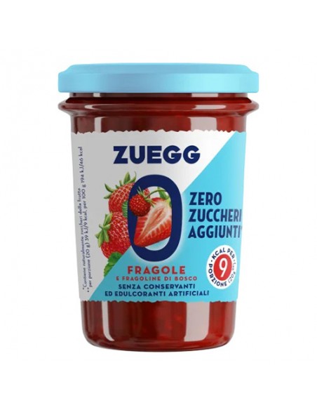 Erdbeeren und Erdbeeren ohne Zucker 220 gr Zuegg