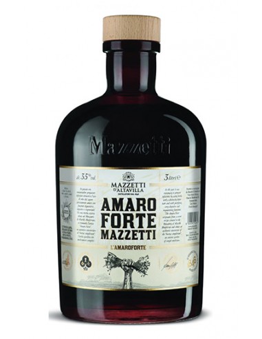 Amaro Forte Jéroboam en cassette avec pipette 3 lt Mazzetti