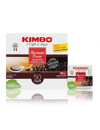 Dosettes de café fraîchement moulu 50 pz Kimbo