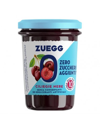 Cerises noires sans sucre 220 gr Zuegg