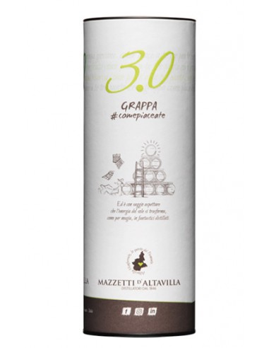 Grappa 3.0 Altogrado Cilindro 70 cl Mazzetti