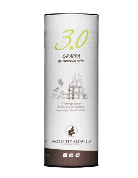 Grappa 3.0 Altogrado Cilindro 70 cl Mazzetti