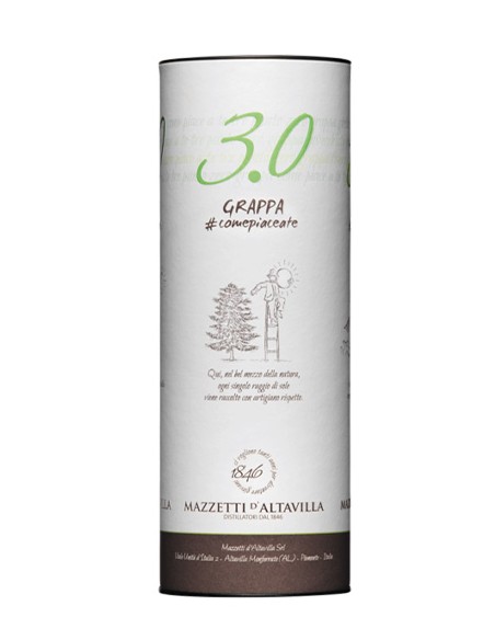 Grappa 3.0 Barricata Cilindro 70 cl Mazzetti