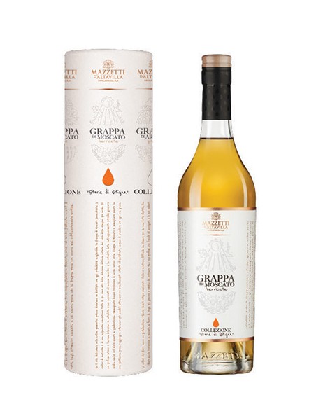 Grappa di Moscato Barricata Cilindro 70 cl Mazzetti