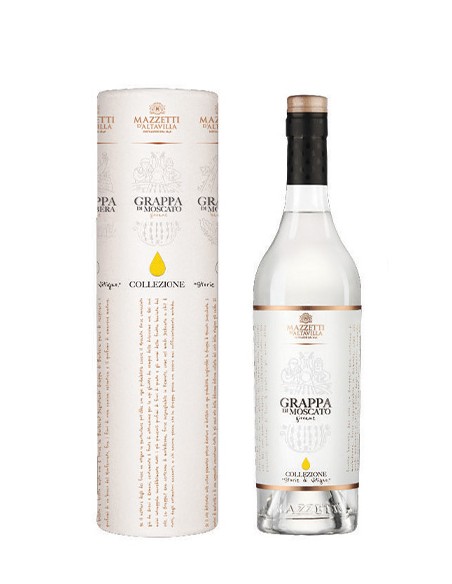 Grappa di Moscato Cilindro 70 cl Mazzetti