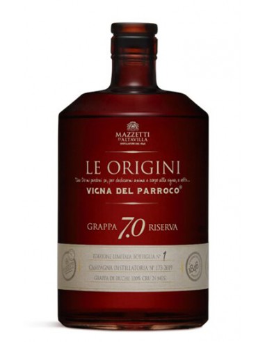 Grappa di Ruchè 7.0 Le Origini 70 cl Mazzetti