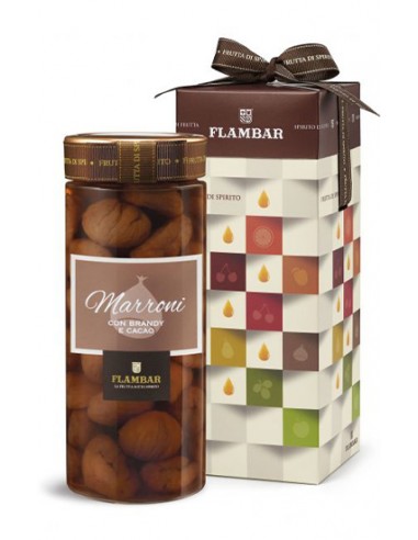 Castañas con Brandy y Cacao 760 gr Mazzetti