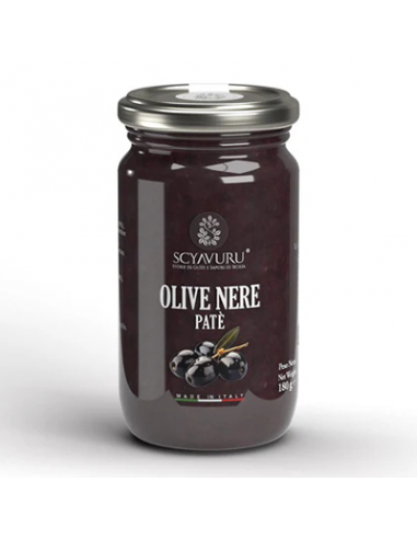 Pâté d'Olives Noires 160 gr Scyavuru