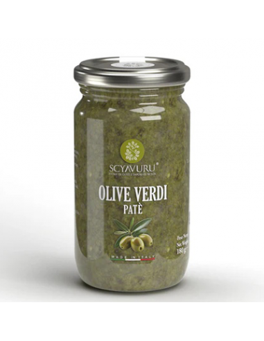 Pâté d'Olives Vertes 160 gr Scyavuru