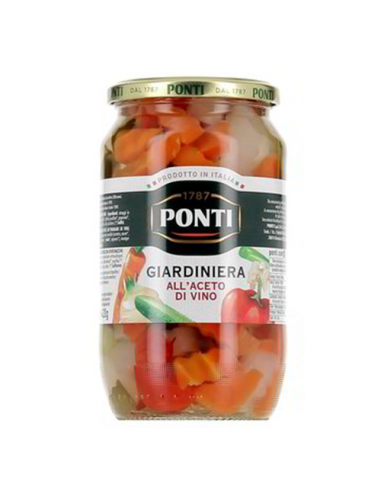 Giardiniera au vinaigre de vin 420 gr Ponti