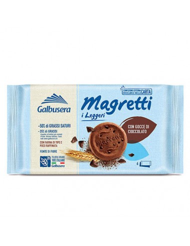 Magretti Shortcrust pastry with chocolate chips 260 gr Galbusera