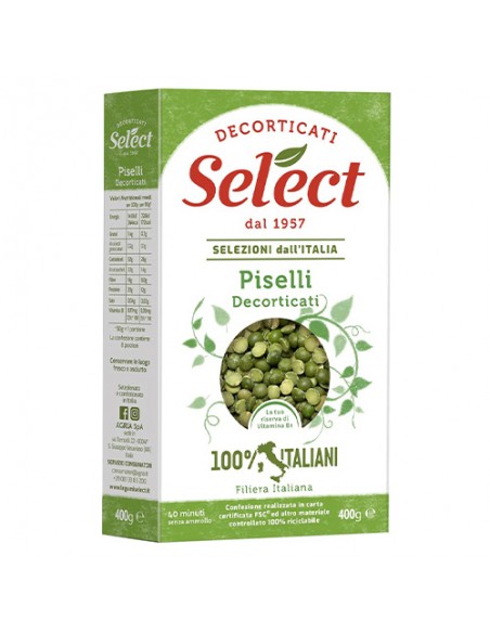 Shelled peas 400 gr Select