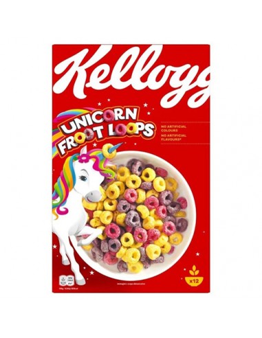 Cereali Unicorn Froot Loops 375 gr Kelloggs