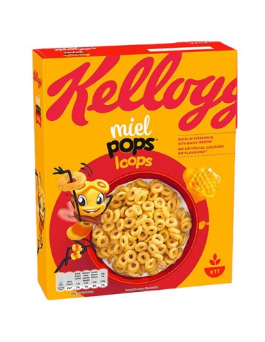 Kleine Ringe Miel Pops Loops 330 gr Kelloggs