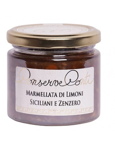 Confiture de citron et gingembre 190 gr Conserve Conti