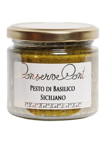 Pesto di Basilico Siciliano 190 gr Conserve Conti