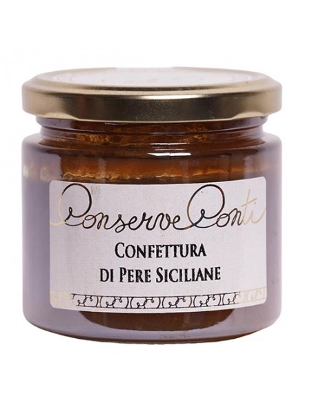 Confitures de poires siciliennes 190 gr Conserve Conti