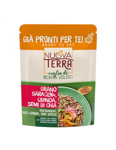 Buckwheat, Quinoa and Chia Seeds 250 gr Nuova Terra