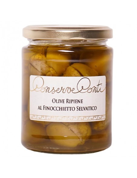 Olive Ripiene al Finocchietto 270 gr Conserve Conti