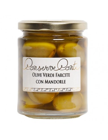 Olive Verdi Farcite con Mandorle 270 gr Conserve Conti