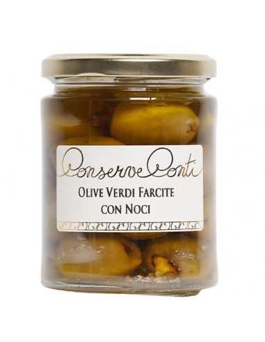 Aceitunas Verdes Rellenas De Nueces 270 gr Conserve Conti