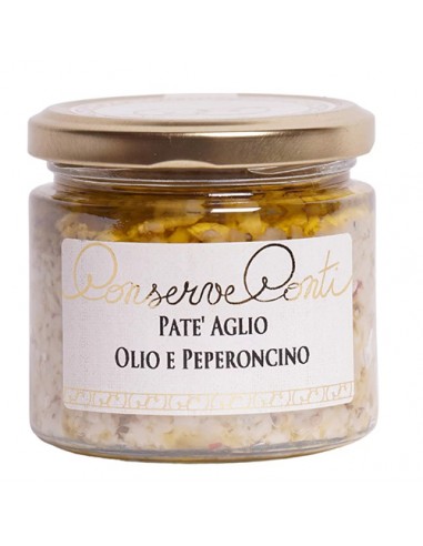 Paté de ajo, aceite y guindilla 190 gr Conserve Conti