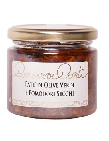 Patè di Olive Verdi e Pomodori Secchi 190 gr Conserve Conti