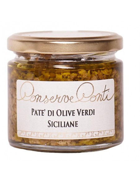 Pâté d'olives vertes siciliennes 190 gr Conserve Conti