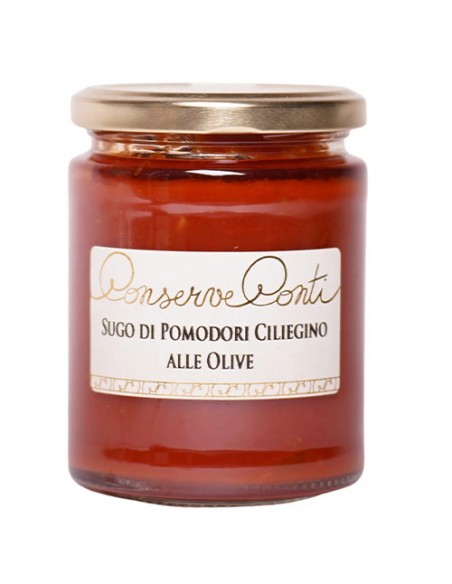 Cherry Tomato Sauce with Olives 270 gr Conserve Conti