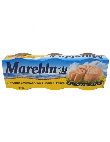 Thunfisch in Olivenöl 3 x 80 gr Mareblu