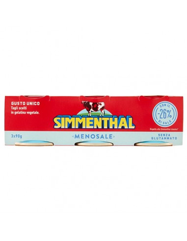 Carne en Gelatina Menos Sal 3 x 90 gr Simmenthal