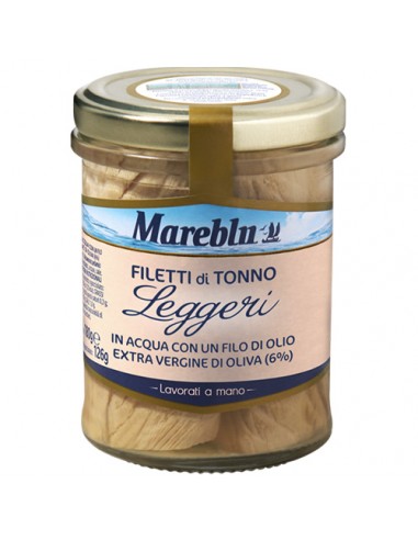 Light tuna fillets 180 gr Mareblu