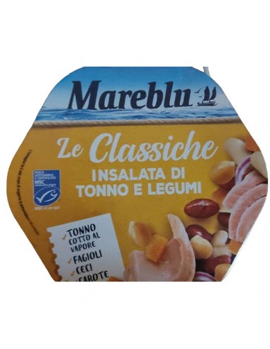 La clásica ensalada de atún y legumbres 220 gr Mareblu