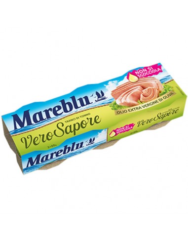 Atún de verdadero sabor 3 x 60 gr Mareblu