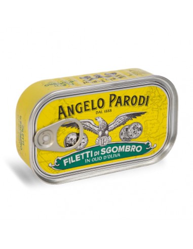 Filetti di Sgombro in Olio d'Oliva Latta 90 gr Angelo Parodi
